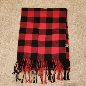 Red and Black Checkered Scarf